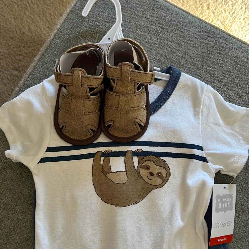 Baby boy summer set with shoes